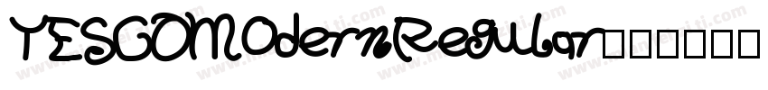 TESCOModern Regular字体转换